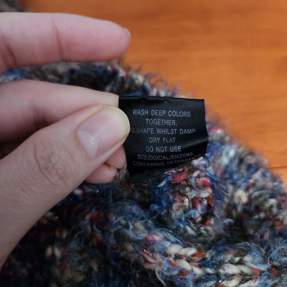 Vintage Colour Works Cardigan Sweater Womens M Multicolor Mohair Space Dye Y2K - Picture 13 of 13